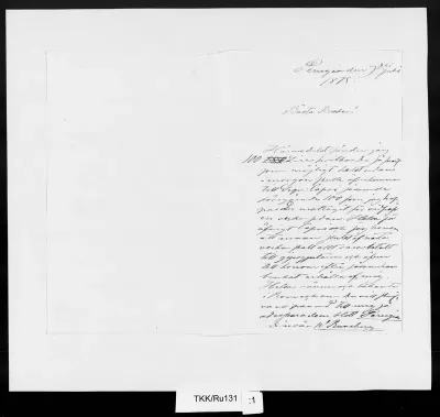 TKK/Ru131, Runeberg, Walter, 9.7.1875