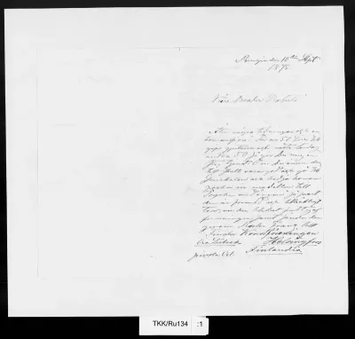 TKK/Ru134, Runeberg, Walter, 10.9.1875