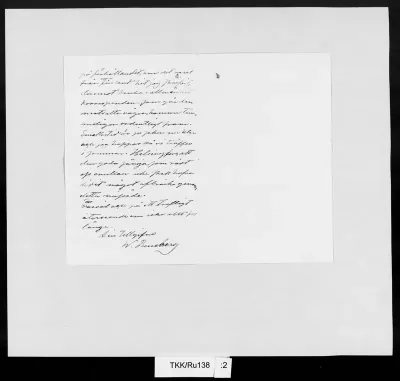 TKK/Ru138, Runeberg, Walter, 27.7.1889