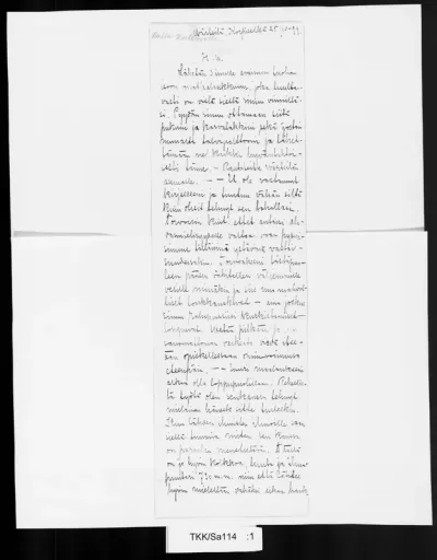 TKK/Sa114, Salo, Wilho, 25.10.1898