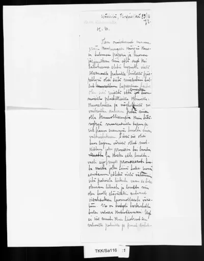 TKK/Sa116, Salo, Wilho, 23.11.1899