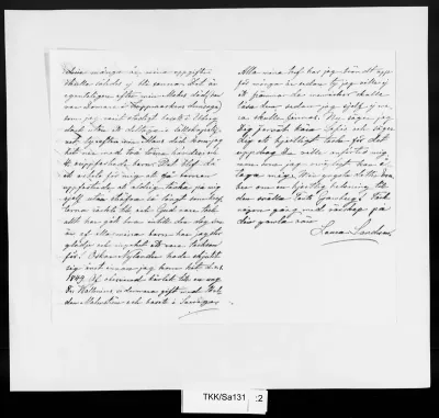 TKK/Sa131, Sandmark, Laura, 29.06.1912