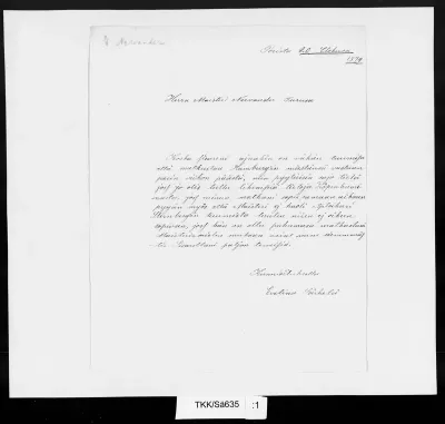 TKK/Sä635, Särkelä, Evelina [Särkelä, Eveliina], 20.8.1874