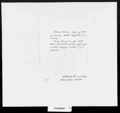 TKK/Sä641, Särkelä, Evelina [Särkelä, Eveliina], 7.3.1877