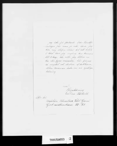 TKK/Sä653, Särkelä, Evelina [Särkelä, Eveliina], 1.3.1880