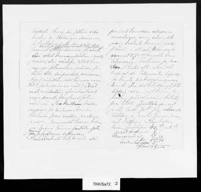 TKK/Sa72, Salo, Wilho, 18.12.1892