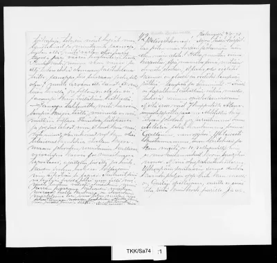 TKK/Sa74, Salo, Wilho, 4.3.1893