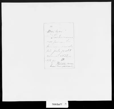 TKK/Sa77, Salo, Wilho, 9.4.1893