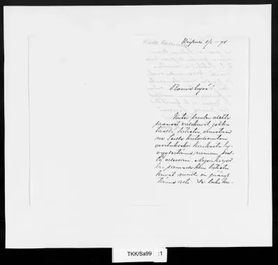 TKK/Sa99, Salo, Wilho, 8.6.1898