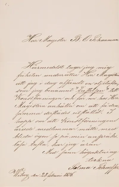 TKK/Sc143, Schaeffer, Selma, 28.2.1876