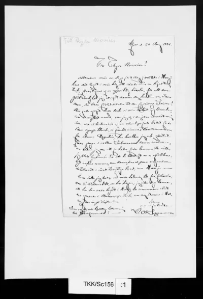 TKK/Sc156, Schauman, B. O., 24.8.1886