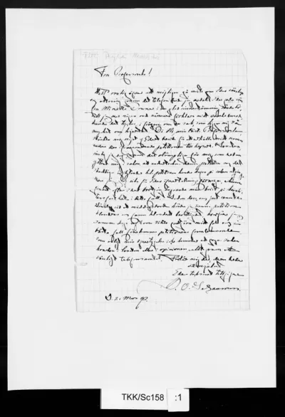 TKK/Sc158, Schauman, B. O., 21.3.1892
