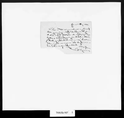 TKK/Sc167, Schauman, B. O., 3.5.1886