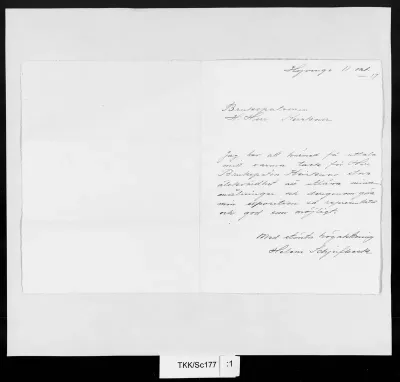TKK/Sc177, Schjerfbeck, Helene, 11.10.1917