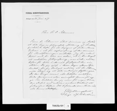 TKK/Sc191, Schultén, Hugo af, 20.6.1877