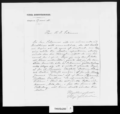 TKK/Sc200, Schultén, Hugo af, 19.3.1881