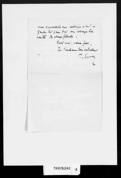 TKK/Si242, Signac, Paul, 18.11.1922