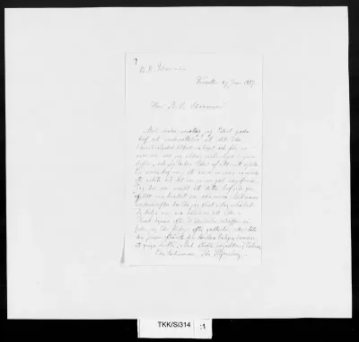 TKK/Si314, Silfverberg, Ida, 27.6.1887
