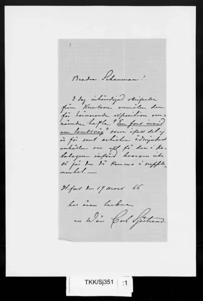 TKK/Sj351, Sjöstrand, Carl Eneas, 19.3.1866