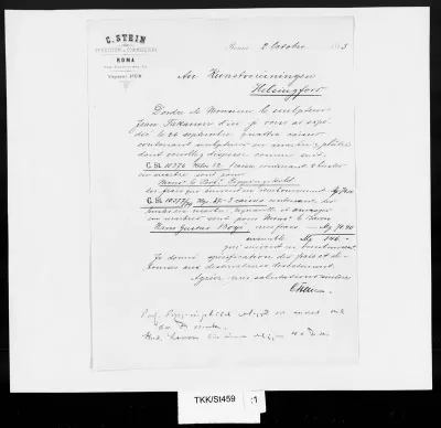 TKK/St459, Stein, C., 2.10.1883