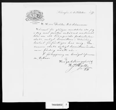 TKK/St502, Stigell, Henrik Johan / Stigells stenhuggeri, 3.10.1879