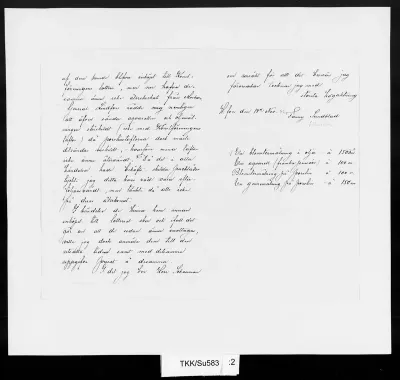 TKK/Su583, Sundbland, Fanny, 14.11.[1882]