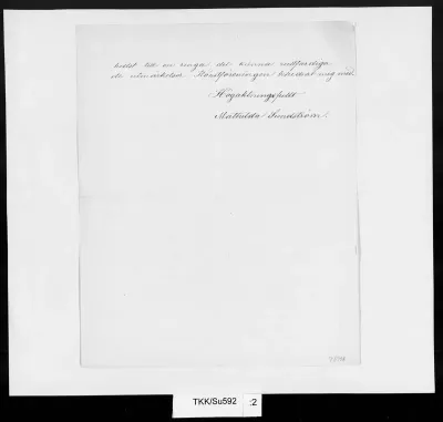 TKK/Su592, Sundström, Mathilda, 2.3.1876