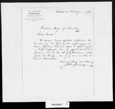 TKK/Sv601, Svanljung, John, 16.5.1890