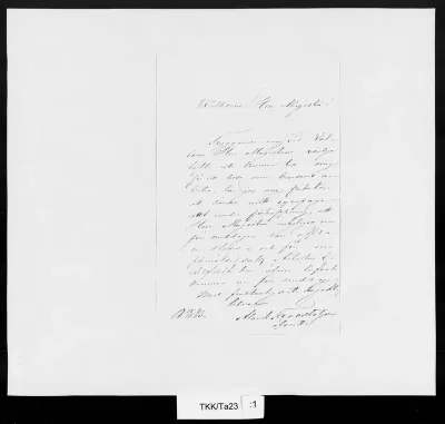 TKK/Ta23, Tavaststjerna, Alarik, 15.10.1883