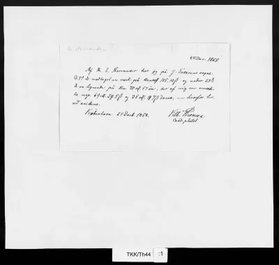 TKK/Th44, Thomsen, Vilh., 24.12.1868