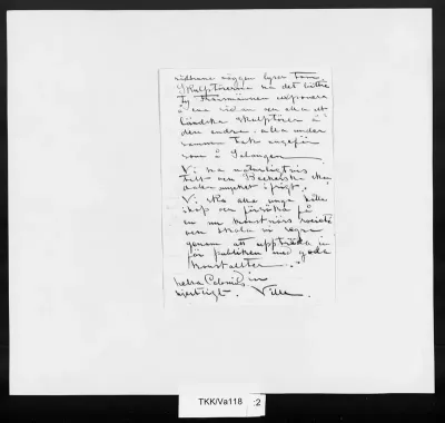 TKK/Va118, Vallgren, Ville, 4.4.1889