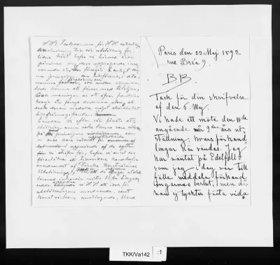 TKK/Va142, Vallgren, Ville, 22.5.1892