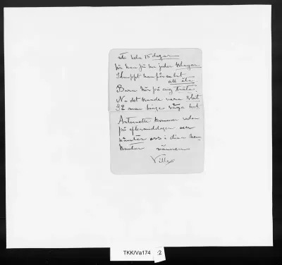 TKK/Va174, Vallgren, Ville, 17.2.[1898]