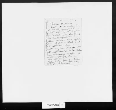 TKK/Va183, Vallgren, Ville, [25.3.1900]