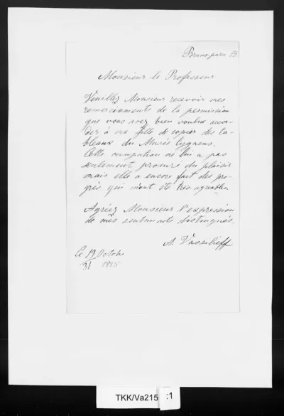 TKK/Va215, Vassilieff, A., 19./31.10.1885
