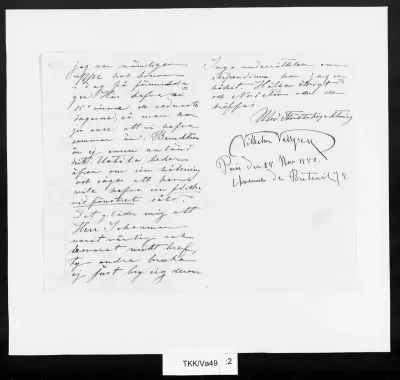 TKK/Va49, Vallgren, Ville, 28.11.1880 [tai 1881]