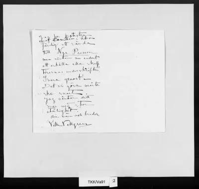TKK/Va91, Vallgren, Ville, 23.1.1884