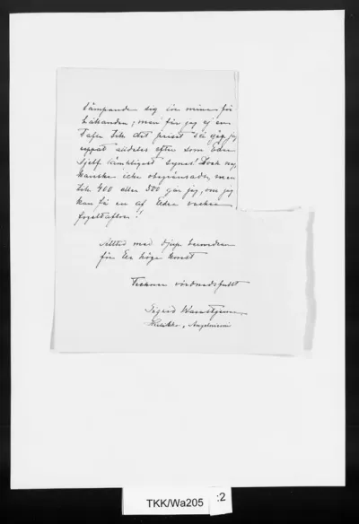TKK/Wa205, Wasastjerna, Sigrid, 02.02.1902