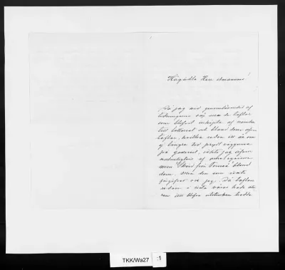 TKK/Wa27, Wallenius, Otto, 7.6.1881