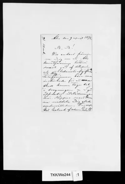 TKK/We244, Westerholm, Victor, 9.4.1893
