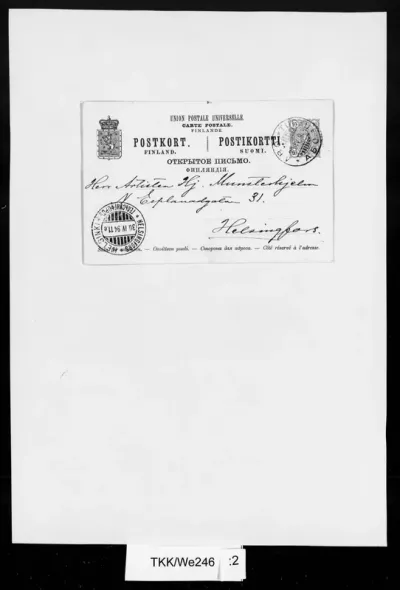 TKK/We246, Westerholm, Victor, 30.4.1894