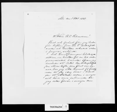TKK/We254, Westerholm, Victor, 1.10.1880