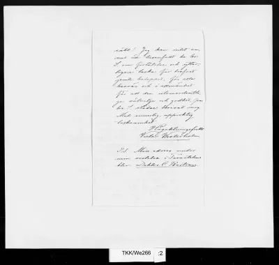 TKK/We266, Westerholm, Victor, 2.12.1883