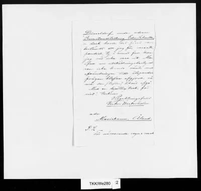 TKK/We280, Westerholm, Victor, 2.10.1885