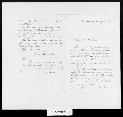 TKK/We285, Westerholm, Victor, 3.6.1886