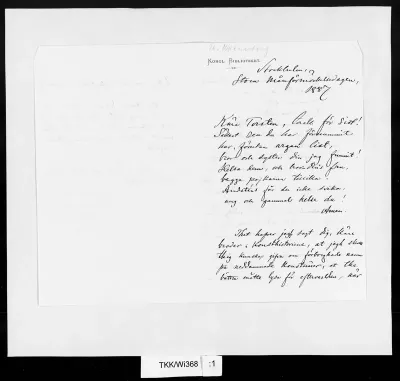 TKK/Wi368, Wieselgren, Harald, kuunpimennyspäivä 1887