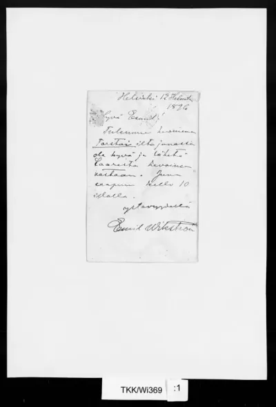 TKK/Wi369, Wikström, Emil, 12.2.1896