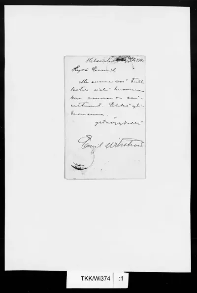 TKK/Wi374, Wikström, Emil, 2.9.1896