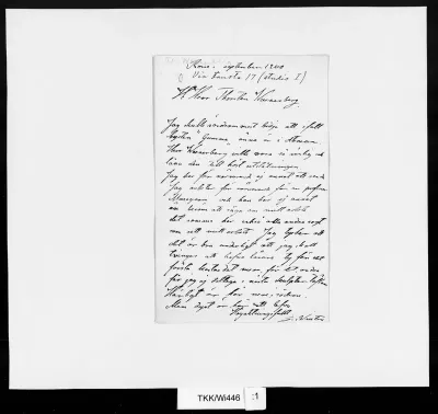 TKK/Wi446, Winter, Georges, syyskuu 1900