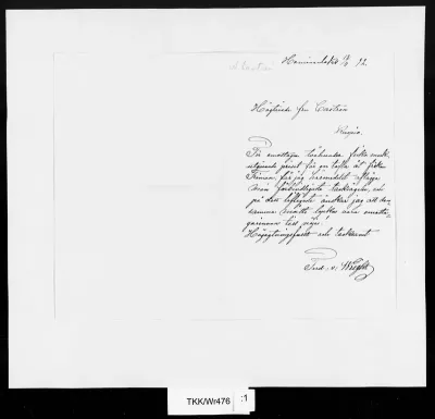 TKK/Wr476, Wright, Ferdinand von, 18.11.1892